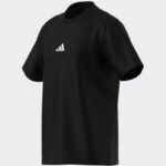 ⁦adidas Men's Essentials Small Logo Single Jersey T-Shirt- Black⁩ - الصورة ⁦15⁩