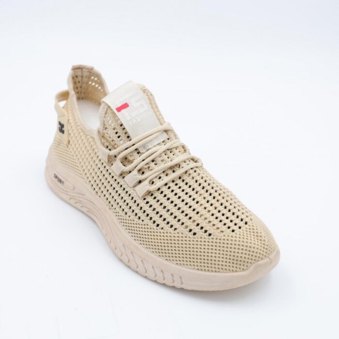 ⁦حذاء رياضي للرجال لون بيج⁩ - الصورة ⁦2⁩