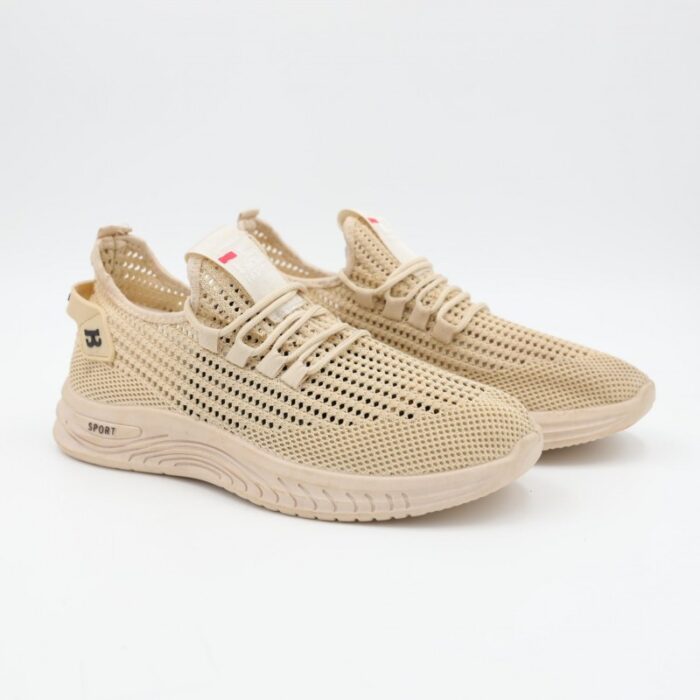 ⁦حذاء رياضي للرجال لون بيج⁩ - الصورة ⁦3⁩