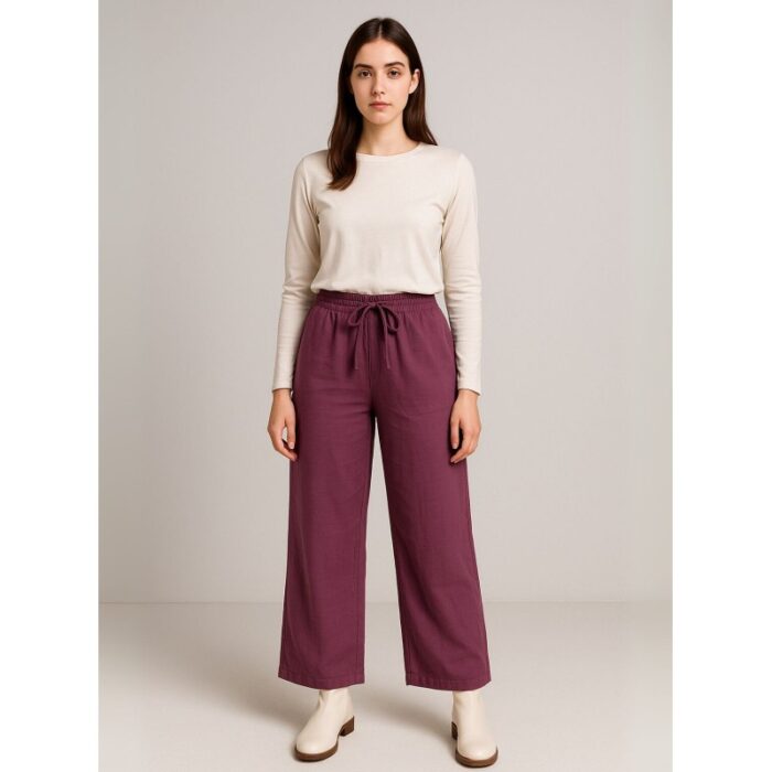 ⁦بنطال بيتي للنساء لون بنفسجي⁩ - الصورة ⁦2⁩