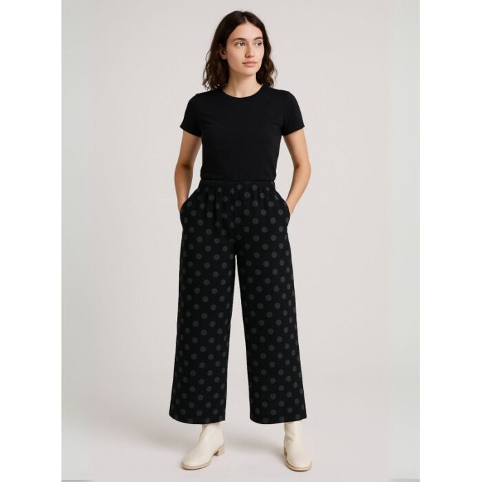 ⁦بنطال بيتي للنساء لون أسود⁩ - الصورة ⁦3⁩