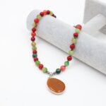 ⁦سنسال حجر العقيق ميكس ألوان ( صناعة يدوية )⁩ - الصورة ⁦2⁩