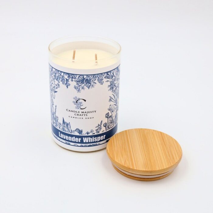 ⁦LAVENDER WHISPER(لافندر) شمعة برائحة صناعة يدوية⁩ - الصورة ⁦2⁩