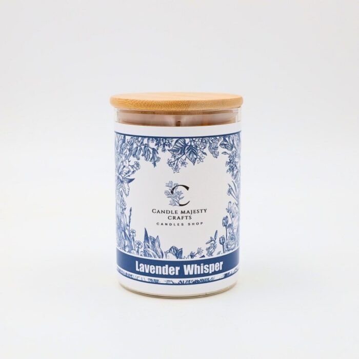 ⁦LAVENDER WHISPER(لافندر) شمعة برائحة صناعة يدوية⁩ - الصورة ⁦3⁩