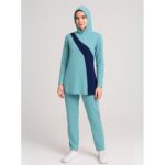 ملابس سباحة شرعية للنساء لون أزرق فاتح وكحلي