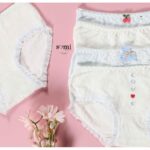 طقم داخلي 5 قطع للنساء لون أزرق و أبيض من Sami Boutique