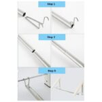 ⁦Aluminum wall-mounted clothes hanger-ستاند تعليق الملابس⁩ - الصورة ⁦5⁩