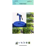 ⁦Expandable Five Meters Water Hose 30m-خرطوم ماء قابل للتمدد مزود بفوهة ضخ الماء، لون ازرق⁩ - الصورة ⁦2⁩