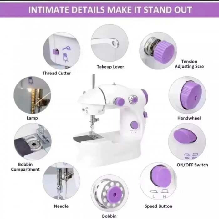 ⁦Mini Portable Sewing Machine 4 In 1-ماكنة خياطة الكترونية صغيرة⁩ - الصورة ⁦4⁩