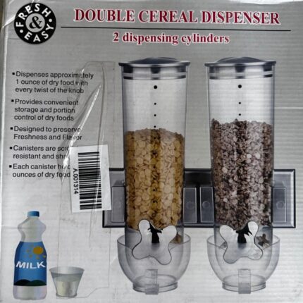 double cereal dispenser-حاملة الكورنوفلكس 2 لتر