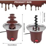 ⁦Chocolate Fondue Fountain-نافورة شوكولاتة فوندو صغيرة حرارية 
كهربائية⁩ - الصورة ⁦3⁩