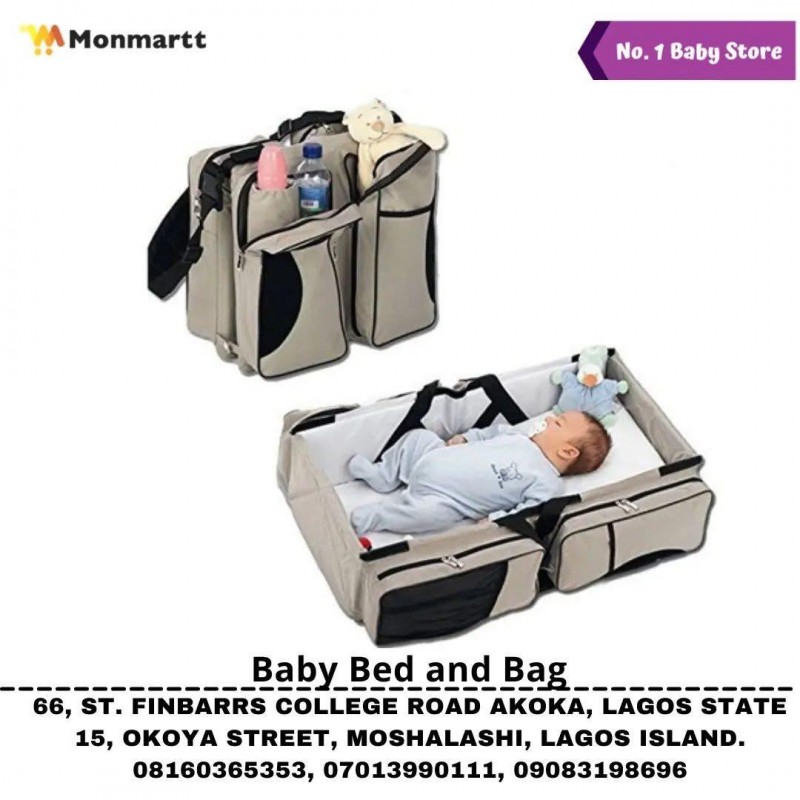 ⁦Multi-Functional Portable Baby Travel Bag And Bed-blue-بيبيز بلوم سرير اطفال محمول متعدد الوظائف⁩ - الصورة ⁦1⁩
