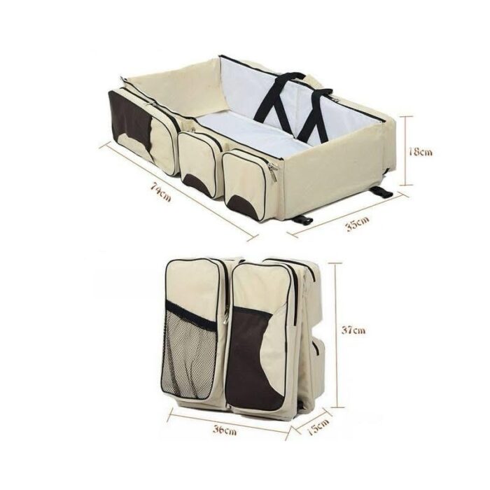 ⁦Multi-Functional Portable Baby Travel Bag And Bed-blue-بيبيز بلوم سرير اطفال محمول متعدد الوظائف⁩ - الصورة ⁦3⁩