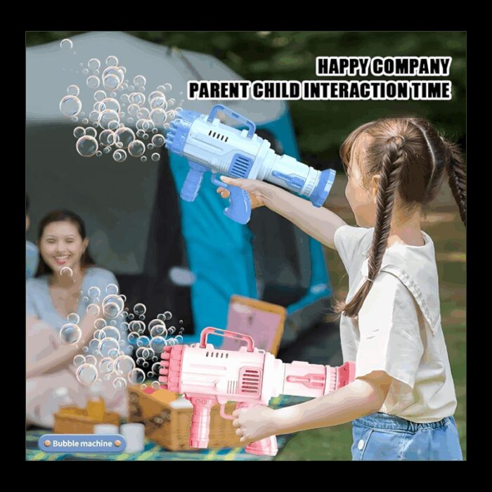 ⁦Bubbles Gun pink- مسدس الفقاعات لون أزرق⁩ - الصورة ⁦3⁩
