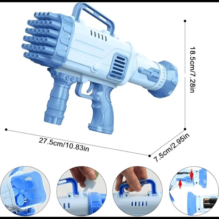 ⁦Bubbles Gun pink- مسدس الفقاعات لون أزرق⁩ - الصورة ⁦5⁩