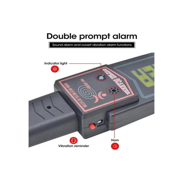 super scanner metal detector-كاشف المعادن المحمول اليدوي لفحص الجسم - Image 5