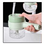 ⁦Electric vegetable slicer 4 in 1-طقم قطاعة خضروات كهربائية محمولة باليد 4 في 1 متعددة الوظائف⁩ - الصورة ⁦2⁩