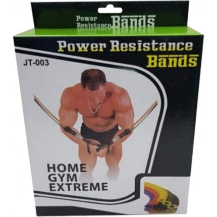 Power resistance bands set-مجموعة الحبال المطاطية للتمارين الرياضية