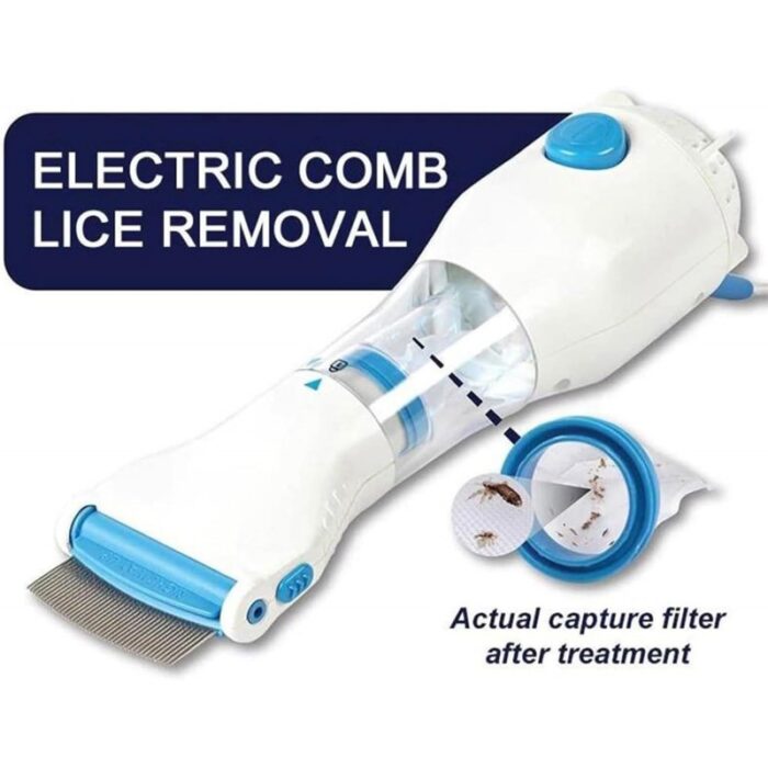 Electric Comb For Removing Lice-مشط القمل الكهربائي V-Comb لتنظيف شعر الاطفال - Image 5