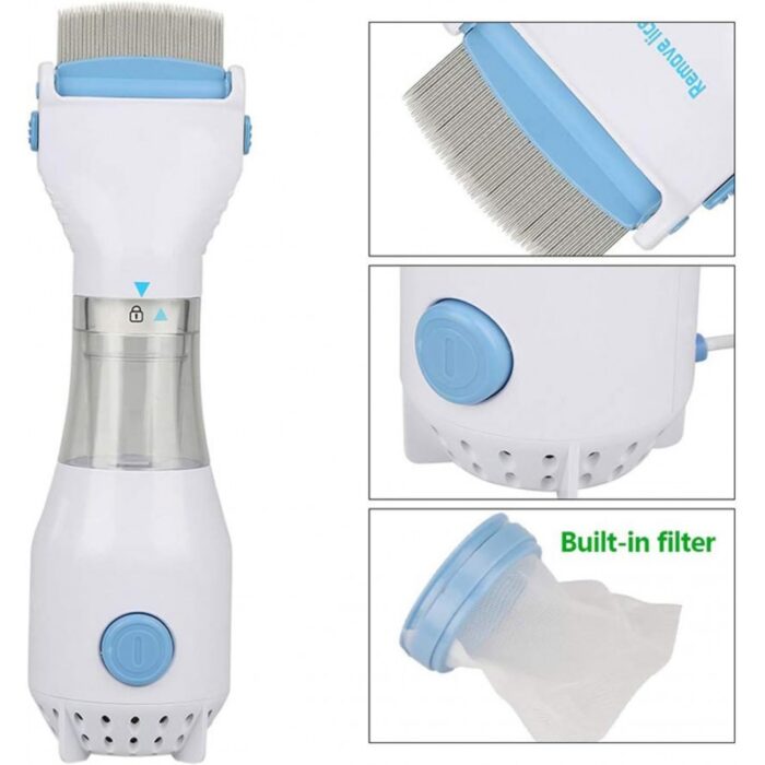 Electric Comb For Removing Lice-مشط القمل الكهربائي V-Comb لتنظيف شعر الاطفال - Image 9