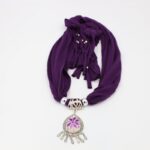 سكارف نهدي مع تطريز فلاحي نهدي