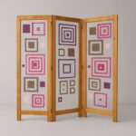 ⁦فاصل خشبي أو ستارة خشبية متحركة تطريز فلاحي⁩ - الصورة ⁦2⁩