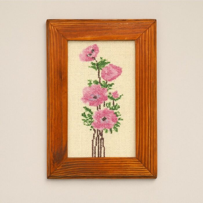 ⁦برواز عدد 1 حجم صغير شقائق النعمان لون زهري⁩ - الصورة ⁦1⁩