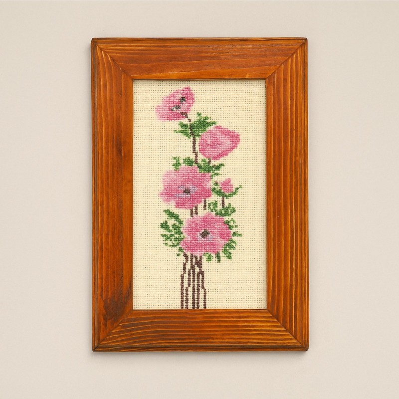 ⁦برواز عدد 1 حجم صغير شقائق النعمان لون زهري⁩ - الصورة ⁦1⁩