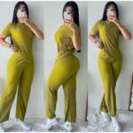 بيجامة ستاتية لون أخضر One Size