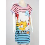 ⁦قميص نوم لون زهري مخطط⁩ - الصورة ⁦3⁩