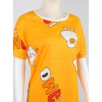 قميص نوم لون برتقالي بتصميم صيصان