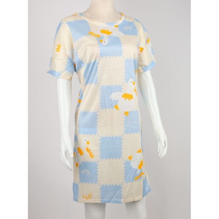 ⁦قميص نوم لون أزرق مربعات⁩ - الصورة ⁦3⁩