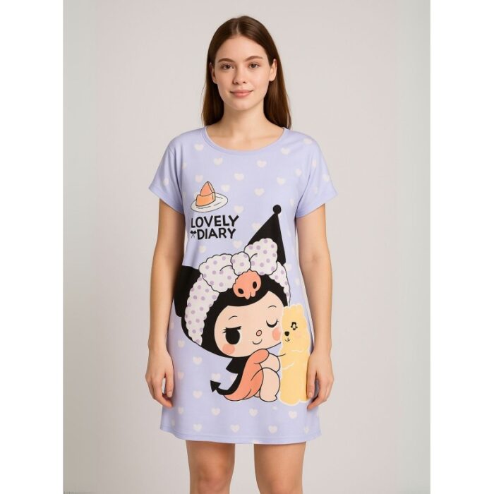 ⁦قميص نوم لون بنفسجي⁩ - الصورة ⁦5⁩