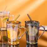 ⁦فنجان زجاج مع غطاء ومقبض⁩ - الصورة ⁦3⁩