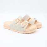 ⁦شبشب ستاتي كاجوال للنساء لون بيج⁩ - الصورة ⁦3⁩