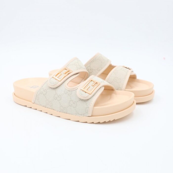 ⁦شبشب ستاتي كاجوال للنساء لون بيج⁩ - الصورة ⁦3⁩