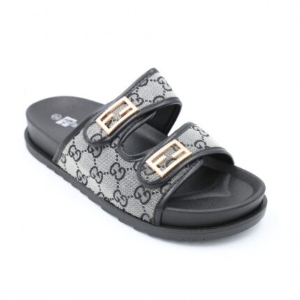 شبشب ستاتي كاجوال للنساء لون أسود