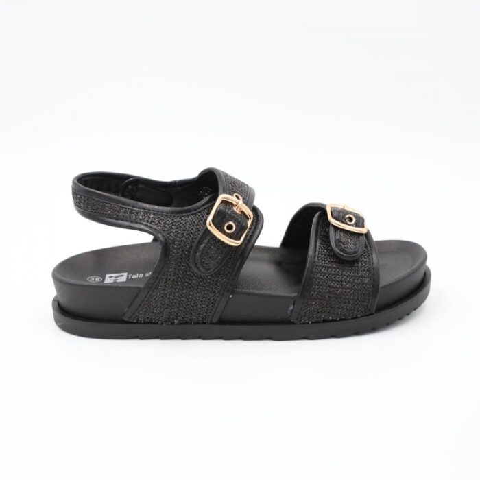 ⁦صندل ستاتي لون أسود⁩ - الصورة ⁦3⁩