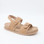 ⁦صندل ستاتي لون كاكي⁩ - الصورة ⁦2⁩