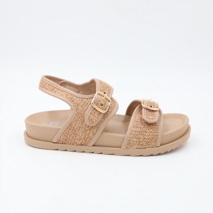 ⁦صندل ستاتي لون كاكي⁩ - الصورة ⁦3⁩