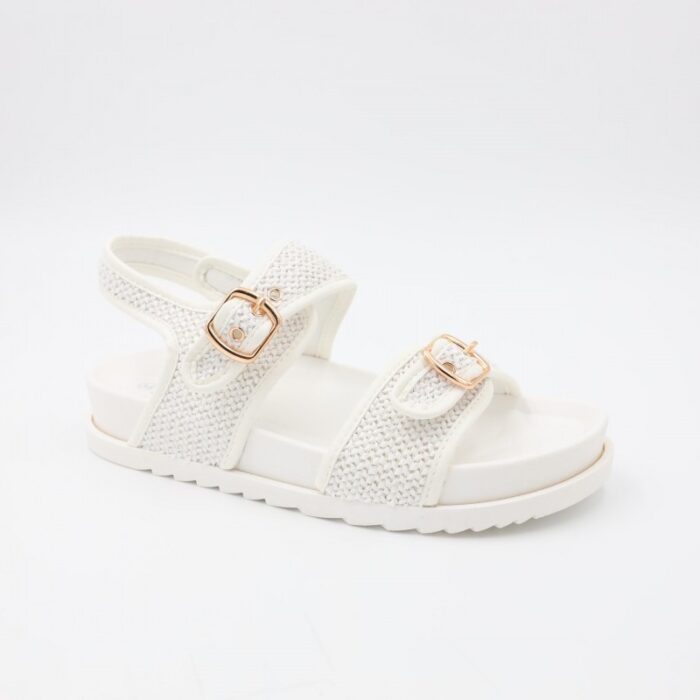 ⁦صندل ستاتي لون أبيض⁩ - الصورة ⁦3⁩