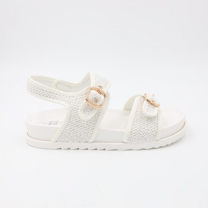 ⁦صندل ستاتي لون أبيض⁩ - الصورة ⁦4⁩