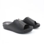 ⁦كندرة ستاتية مريحة نعل مرتفع لون أسود⁩ - الصورة ⁦3⁩