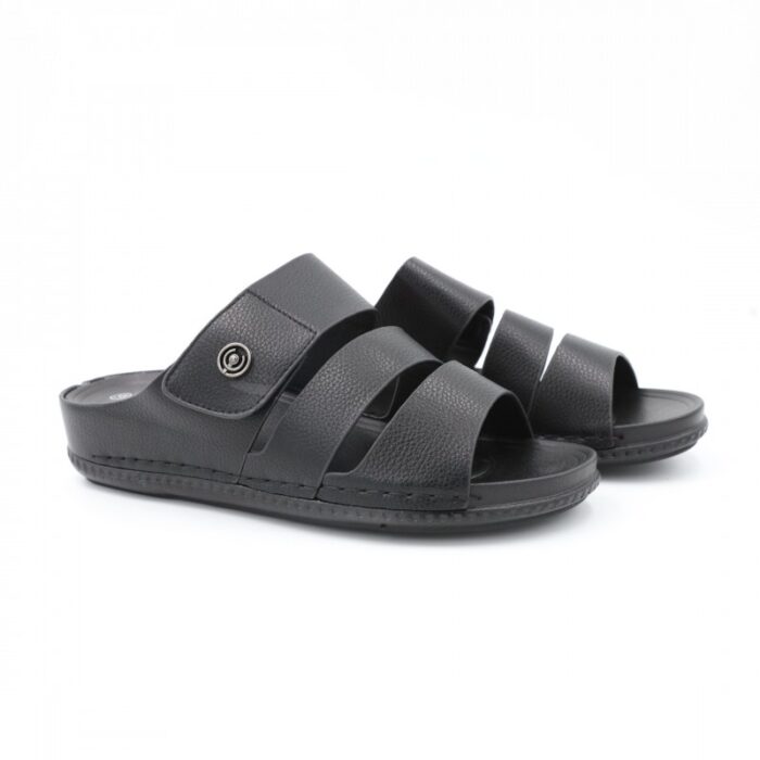 ⁦كندرة ستاتية مريحة نعل مرتفع لون أسود⁩ - الصورة ⁦2⁩