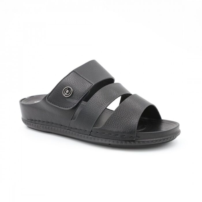 ⁦كندرة ستاتية مريحة نعل مرتفع لون أسود⁩ - الصورة ⁦3⁩