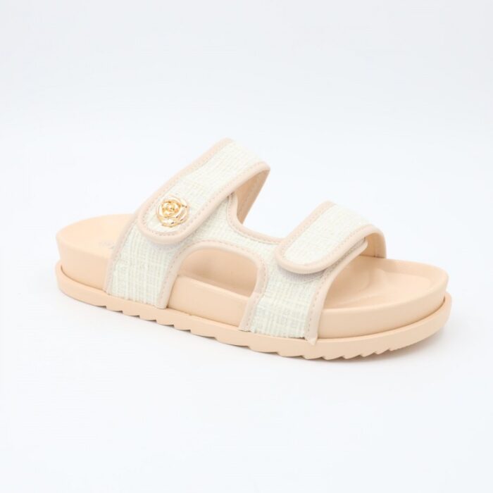 ⁦شبشب ستاتي كاجوال للنساء لون بيج⁩ - الصورة ⁦3⁩