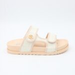 ⁦شبشب ستاتي كاجوال للنساء لون بيج⁩ - الصورة ⁦4⁩