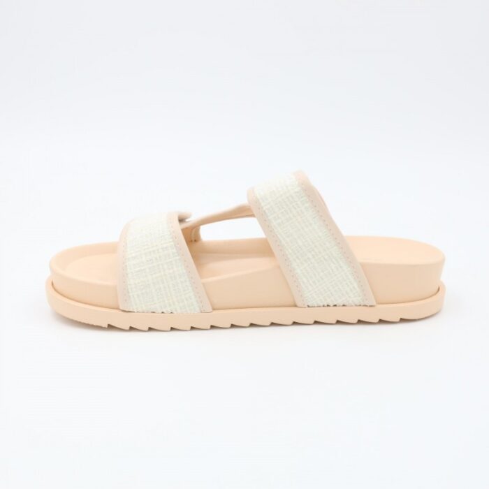 ⁦شبشب ستاتي كاجوال للنساء لون بيج⁩ - الصورة ⁦5⁩