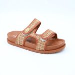 ⁦شبشب ستاتي كاجوال للنساء لون عسلي⁩ - الصورة ⁦2⁩