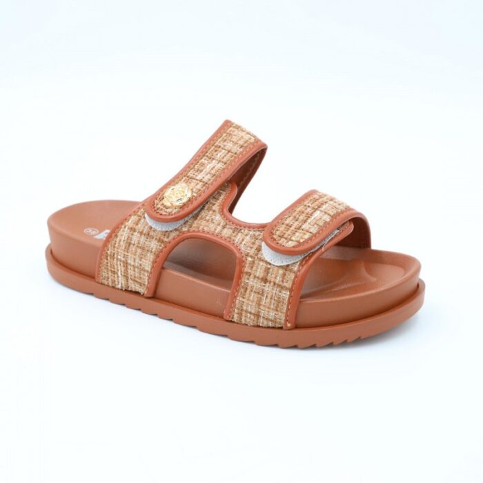 ⁦شبشب ستاتي كاجوال للنساء لون عسلي⁩ - الصورة ⁦2⁩